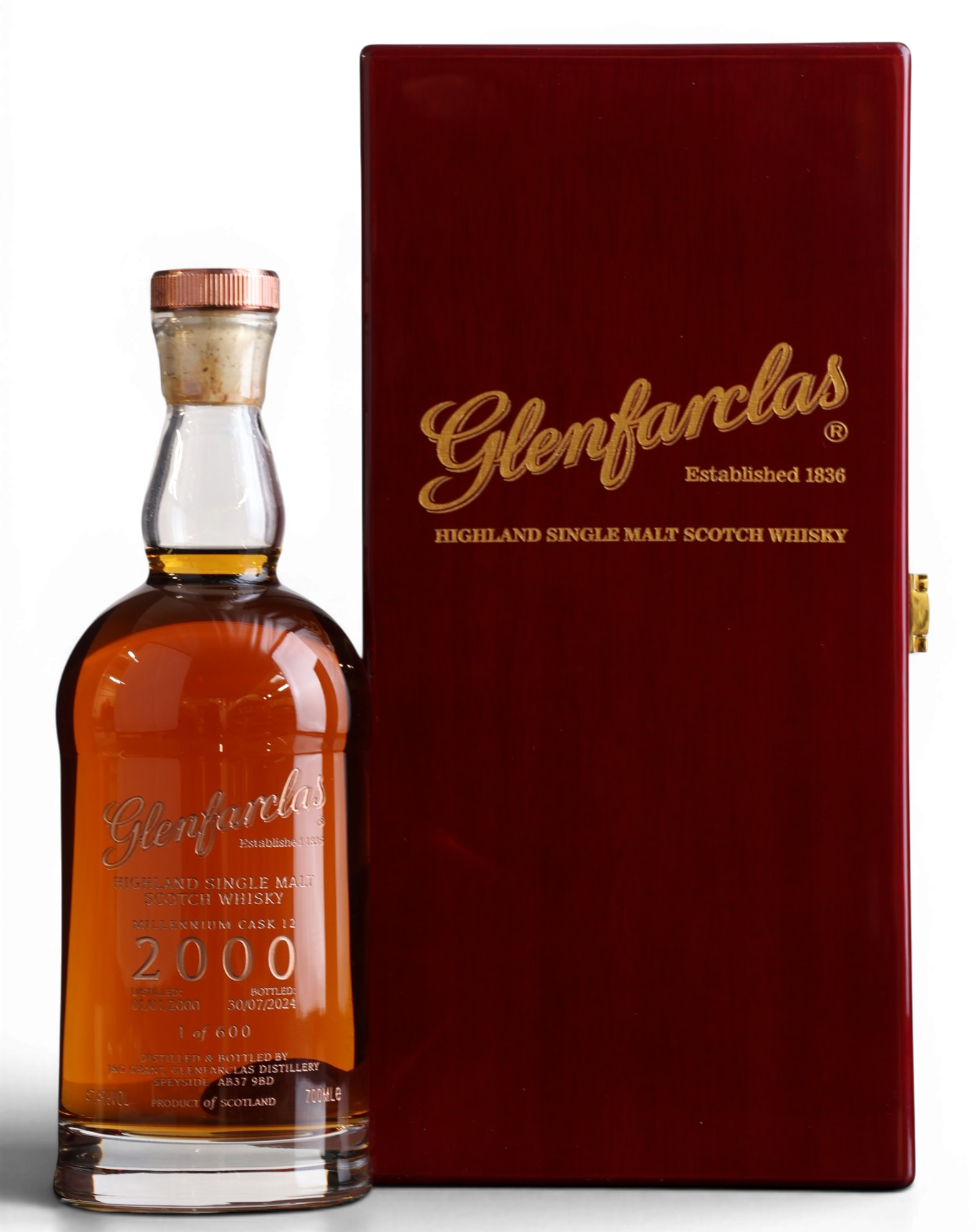 Glenfarclas 24 Year Old 2000 Millennium Cask No.12 Single Malt Scotch Whisky 70cl 47.4%