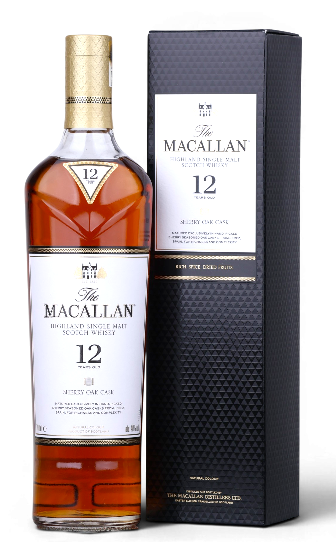 Macallan 12 Year Old Sherry Oak | 70cl, 40% ABV