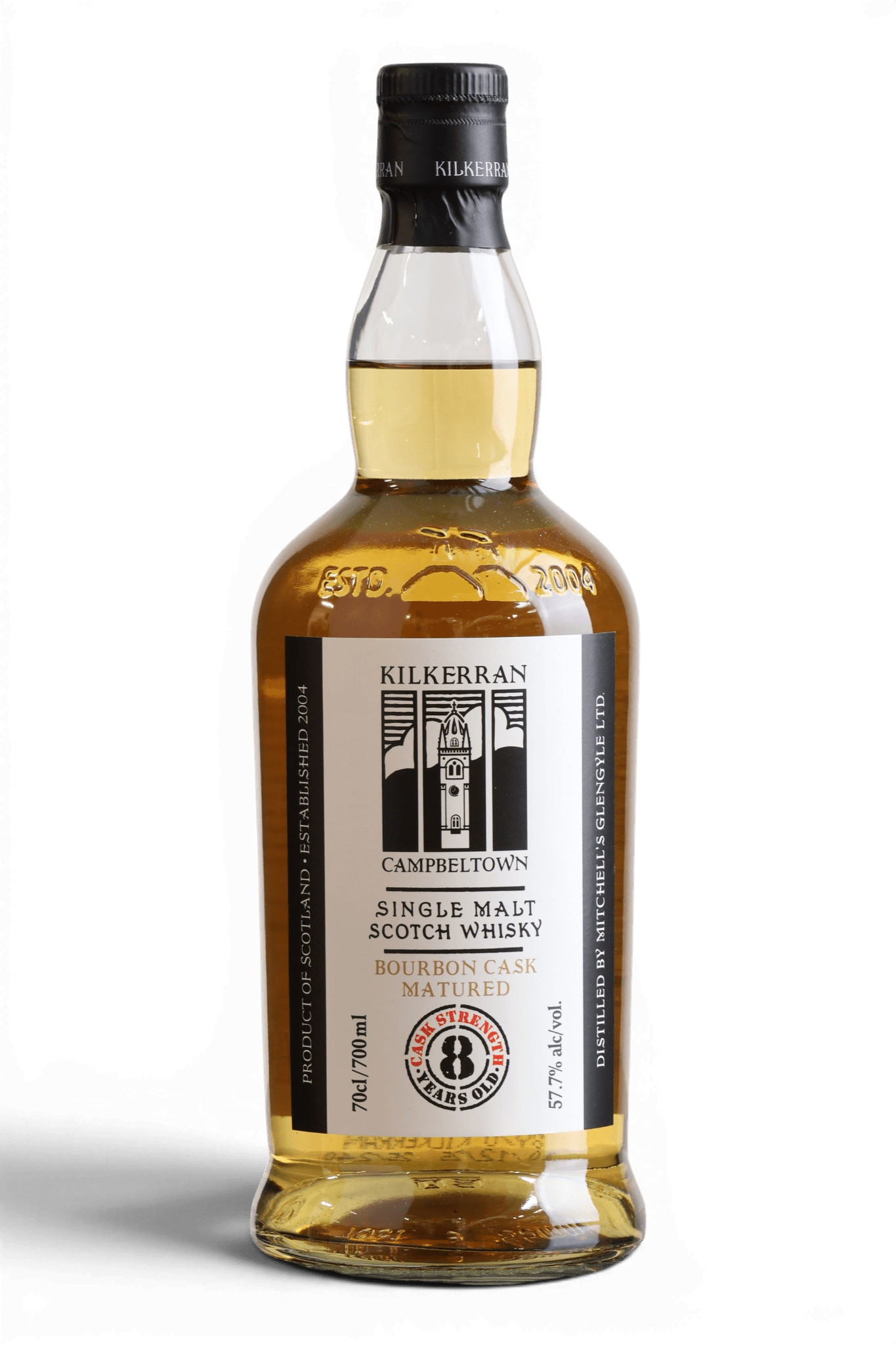 Kilkerran 8 Year Old 2026 Bourbon Cask Strength Campbeltown Single Malt Scotch Whisky 70cl 57.7% - Just Whisky Online Shop