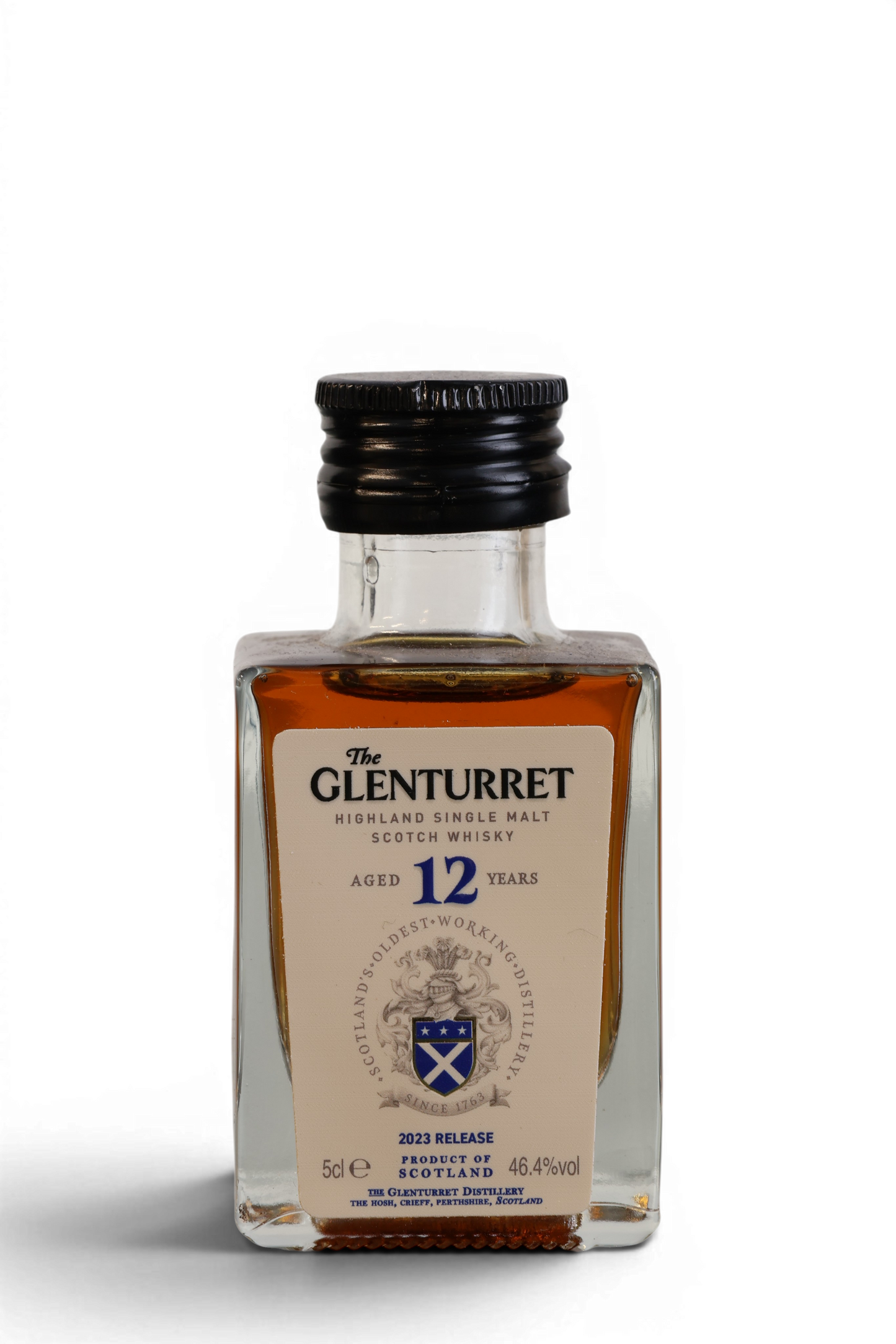 Glenturret 12 Year Old 2023 Release Single Malt Scotch Whisky Miniature 5cl 46.4%