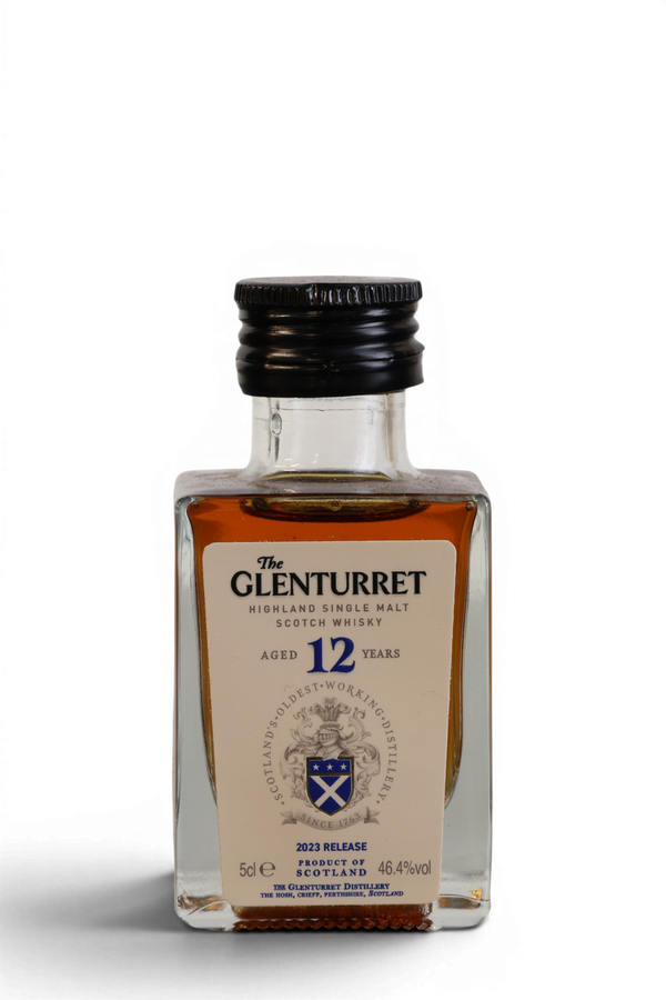 Glenturret 12 Year Old 2023 Release Single Malt Scotch Whisky Miniature 5cl 46.4%