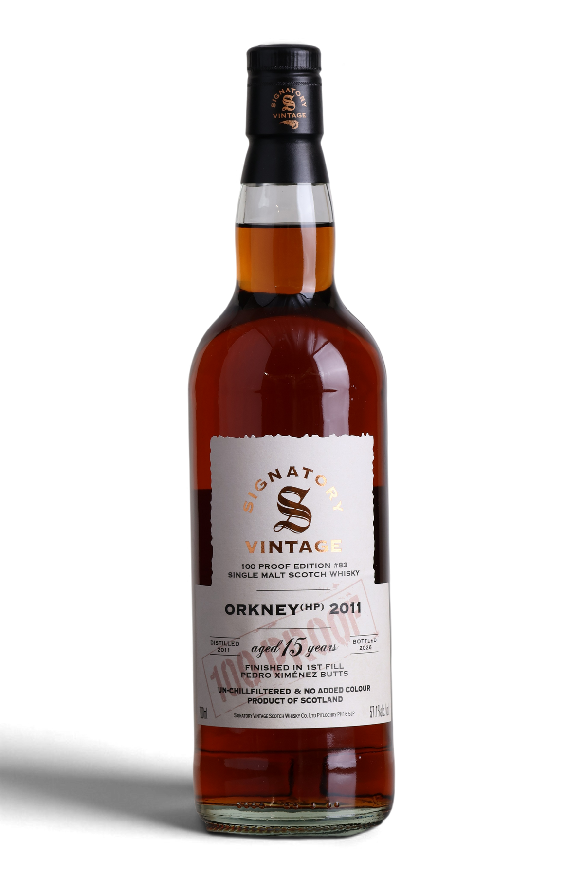 Orkney (HP) 15 Year Old 2011 | Signatory 100 Proof Edition No.83 | 70cl 57.1%