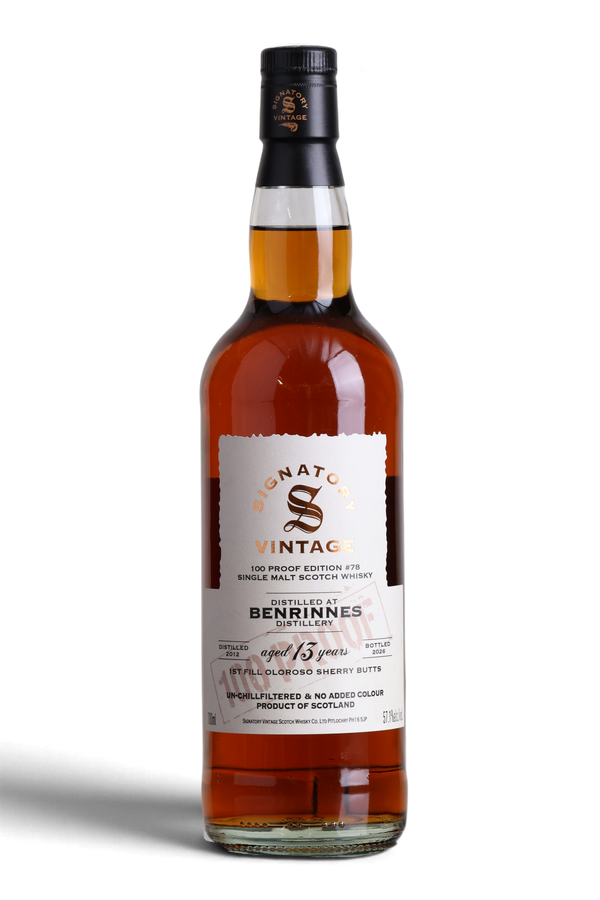 Benrinnes 13 Year Old 2012 | Signatory 100 Proof Edition No.78 | 70cl 57.1%