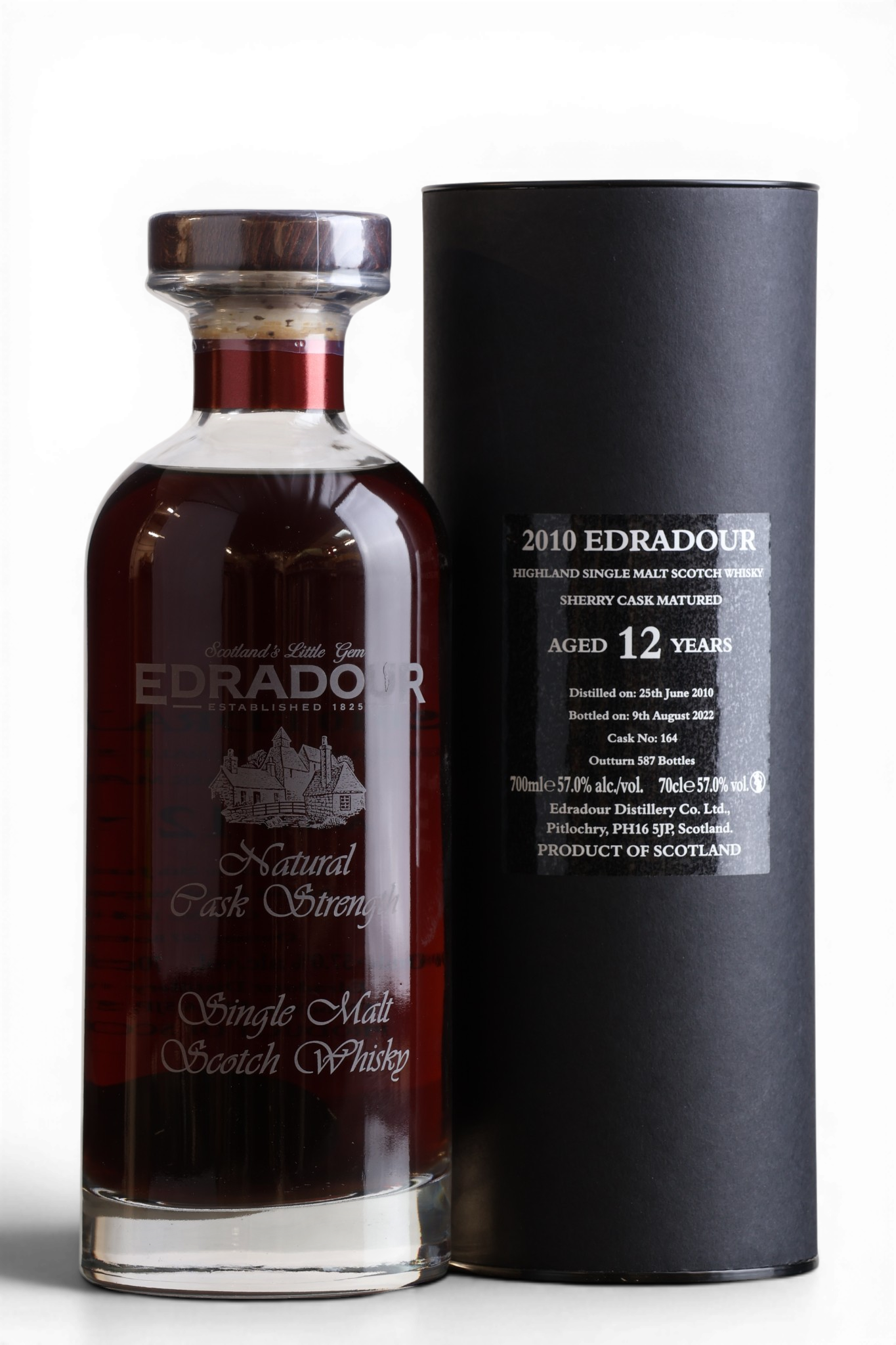 Edradour 12 Year Old 2010 | Single Sherry Cask No.164 | Ibisco Decanter | 70cl, 57% ABV