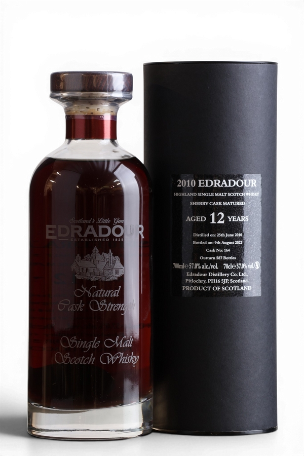 Edradour 12 Year Old 2010 | Single Sherry Cask No.164 | Ibisco Decanter | 70cl, 57% ABV