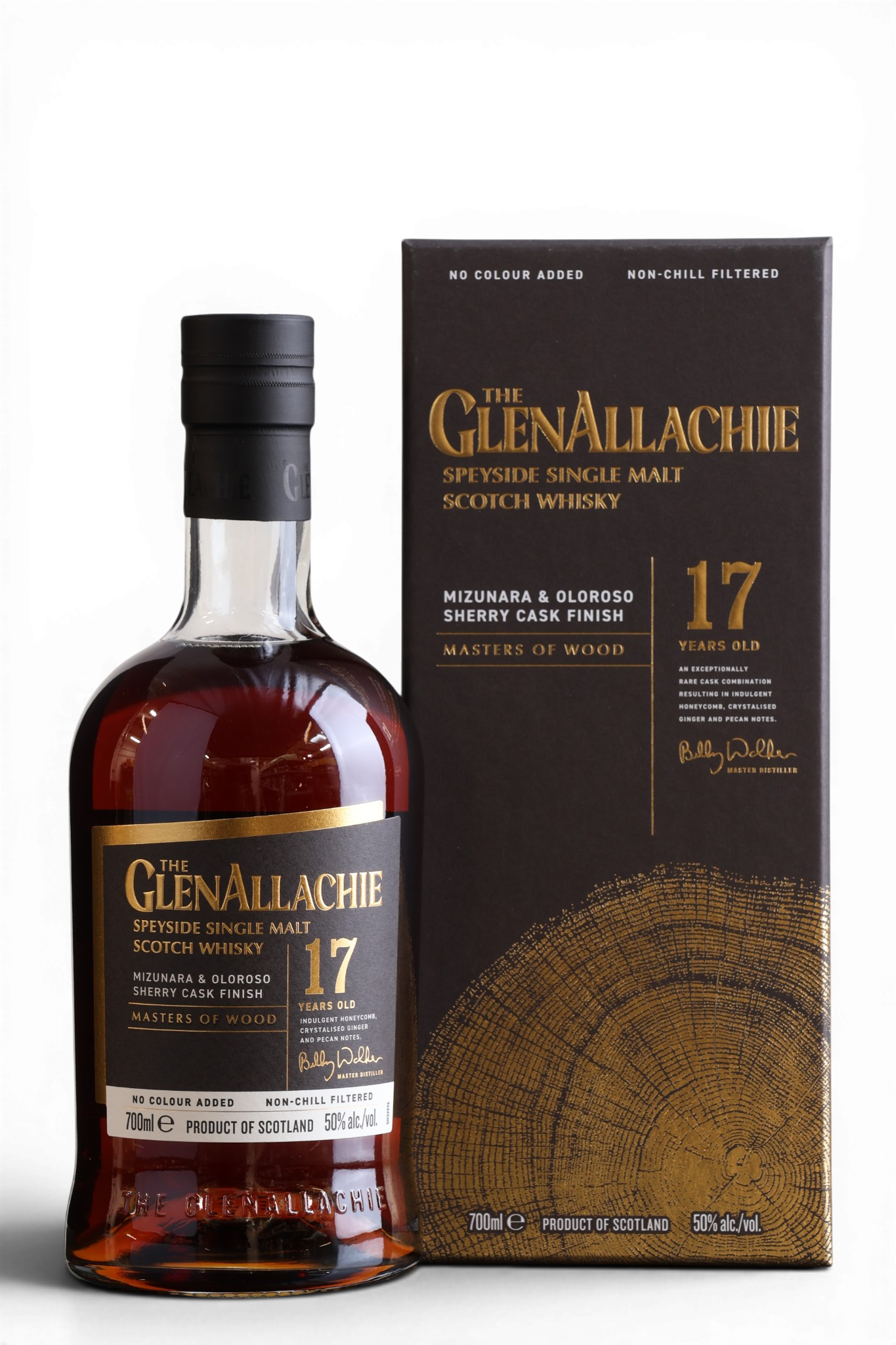 GlenAllachie 17 Year Old | Masters of Wood | Mizunara & Oloroso Sherry Cask Finish | 70cl, 50% ABV