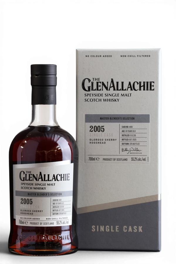 GlenAllachie 19 Year Old 2005 | Hand Filled Single Cask No.1409 | 70cl, 55.2% ABV