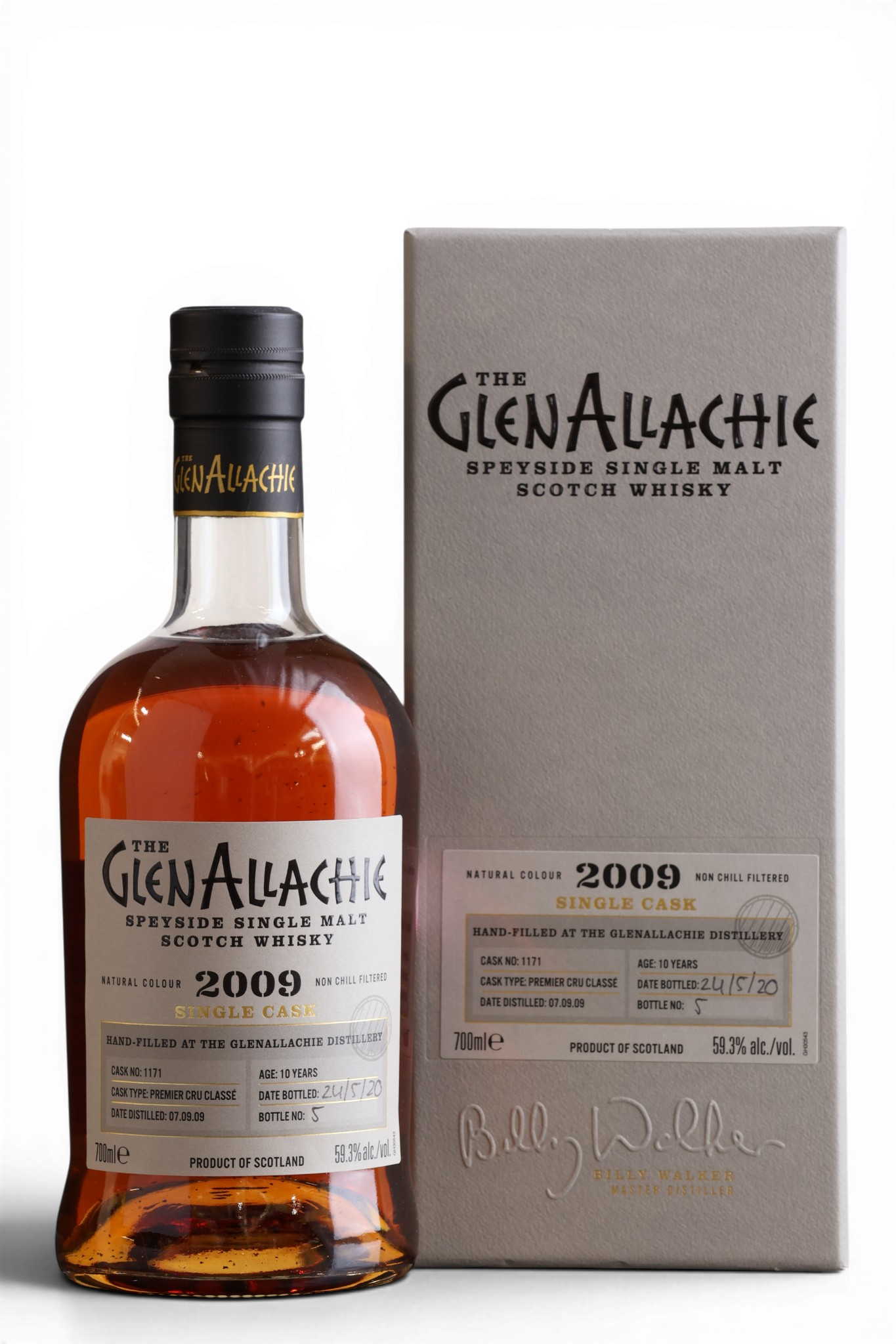 GlenAllachie 10 Year Old 2009 | Hand Filled Single Cask No.1171 | 70cl, 59.3% ABV
