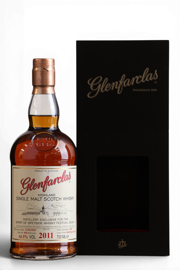 Glenfarclas 2011 Spirit of Speyside Festival 2025 Single Cask No.3443 Single Malt Scotch Whisky 70cl 61.5%
