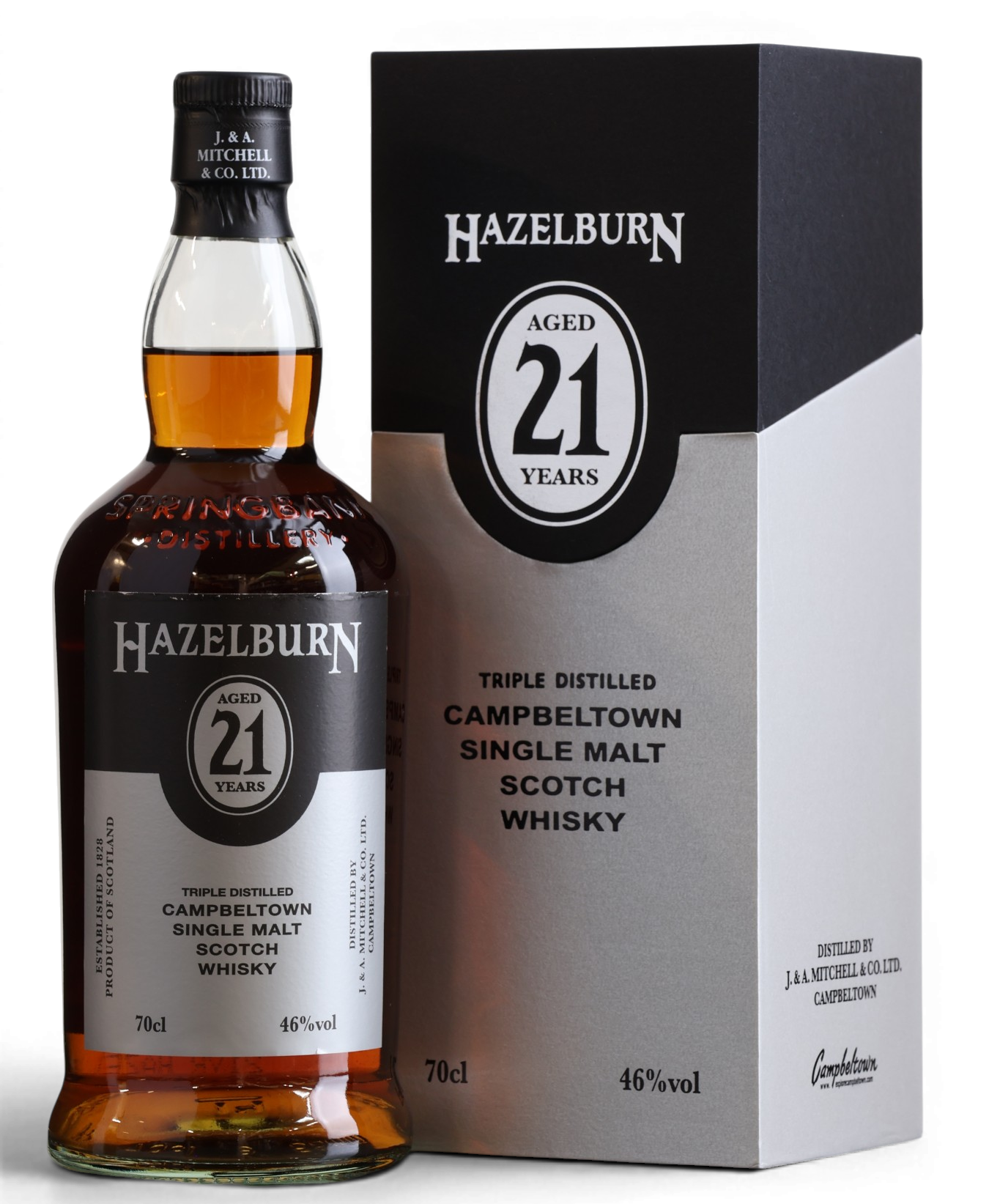 Hazelburn 21 Year Old 2022 Release Triple Distilled Single Malt Scotch Whisky 70cl 46%