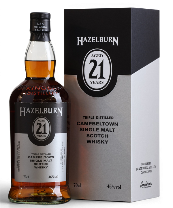 Hazelburn 21 Year Old 2022 Release Triple Distilled Single Malt Scotch Whisky 70cl 46%