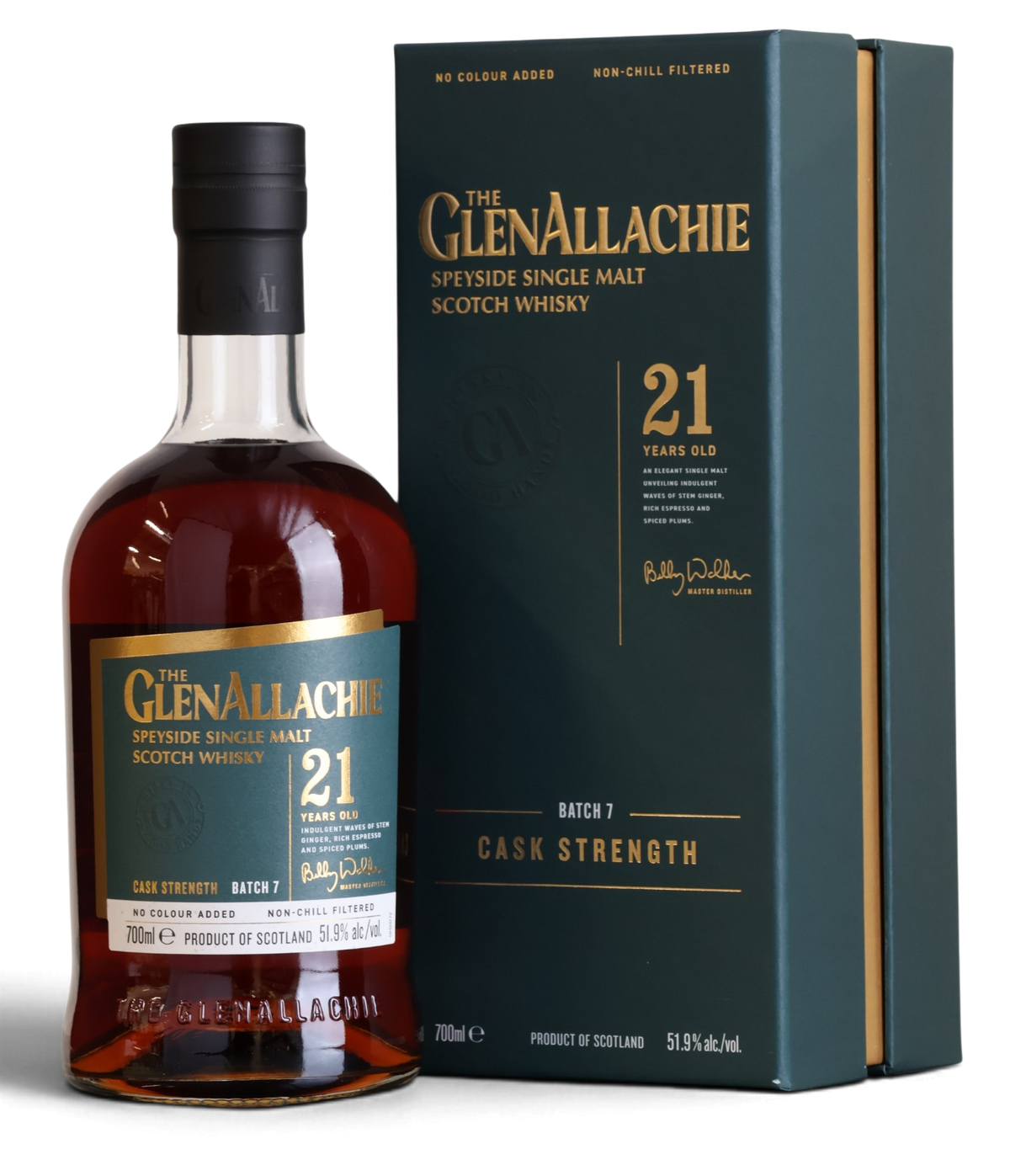 The GlenAllachie 21 Year Old Cask Strength | Batch 7 2026 Release | 70cl 51.9%