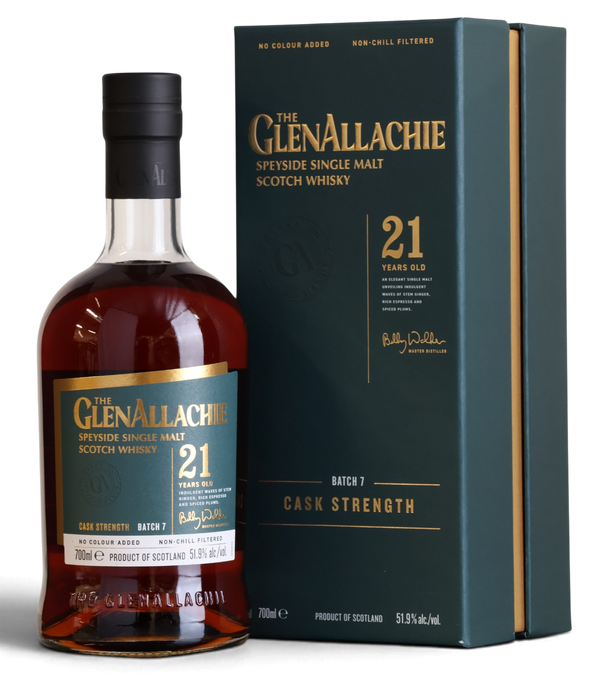 The GlenAllachie 21 Year Old Cask Strength | Batch 7 2026 Release | 70cl 51.9%