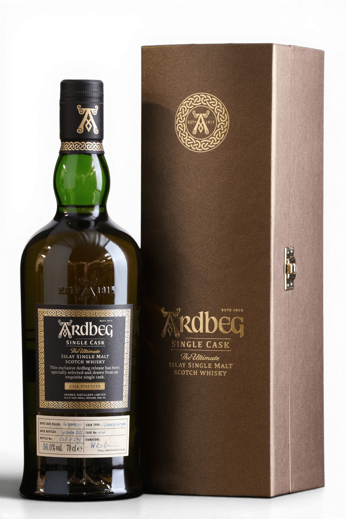 Ardbeg 10 Year Old 2012 | Single Cask No.4046 | 70cl, 56% ABV - Just Spirits Co