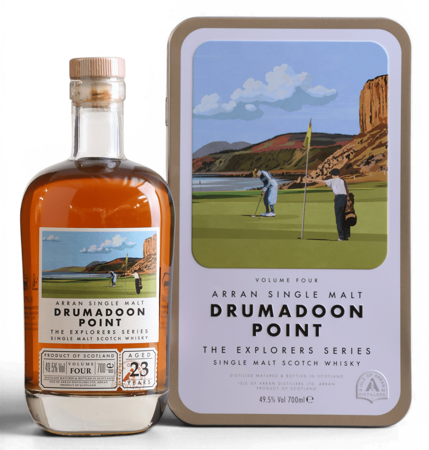 Arran 23 Year Old Drumadoon Point | The Explorers Series Volume 4 | 70cl, 49.5% ABV - Just Spirits Co