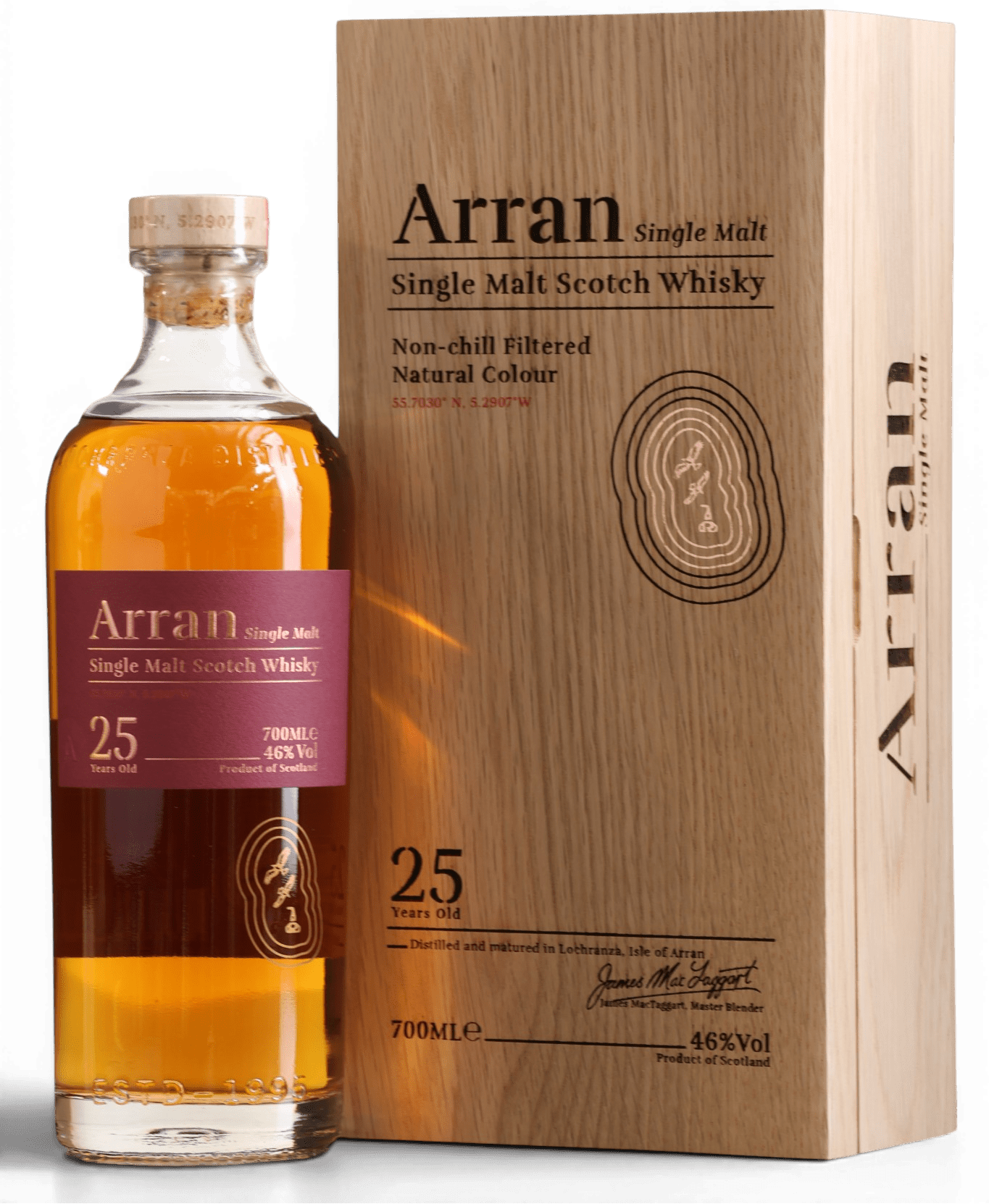 Arran 25 Year Old Single Malt Scotch Whisky | 70cl, 46% ABV - Just Spirits Co