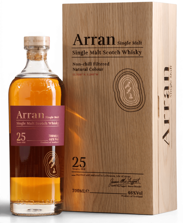 Arran 25 Year Old Single Malt Scotch Whisky | 70cl, 46% ABV - Just Spirits Co