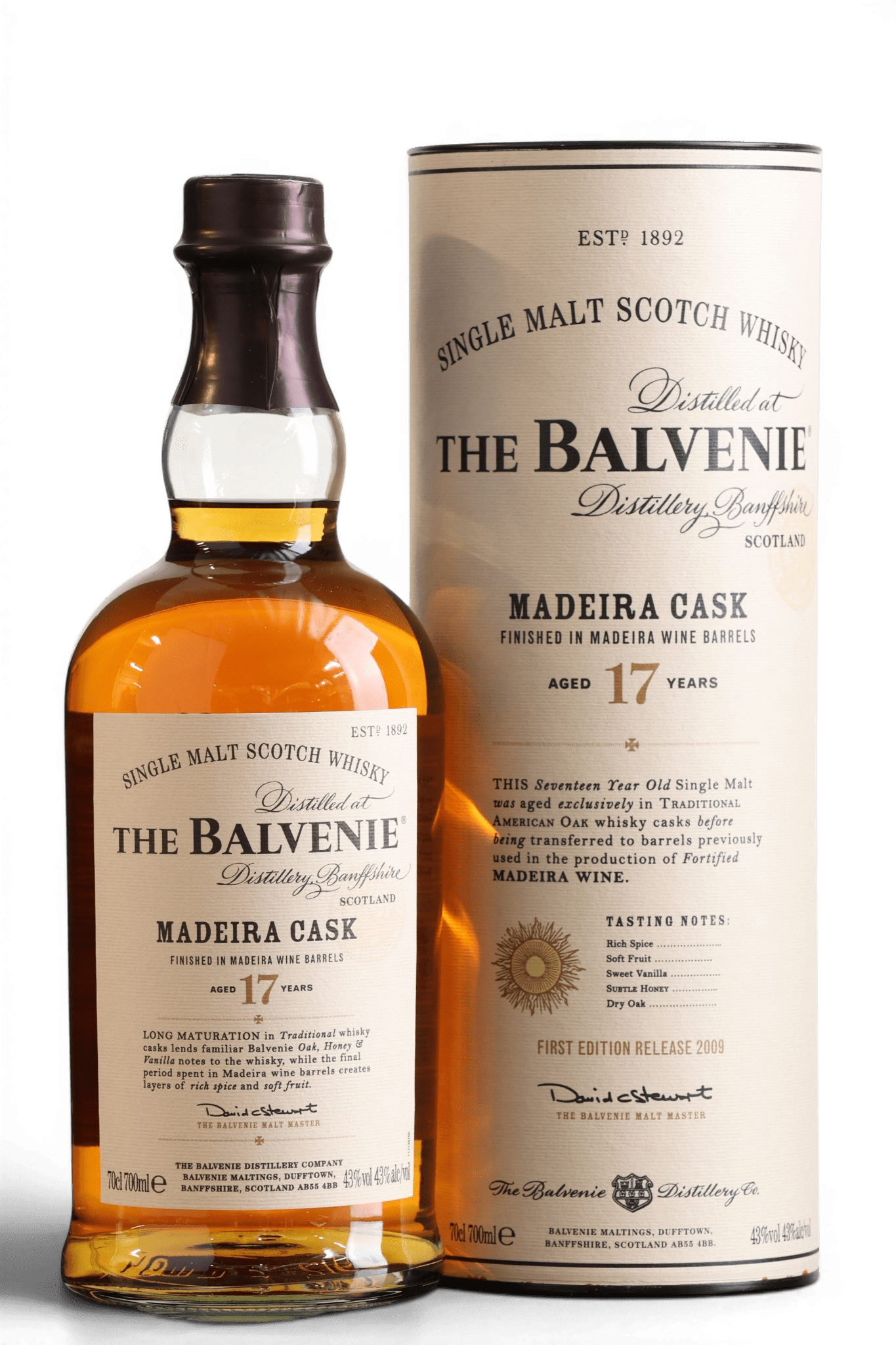 Balvenie 17 Year Old - Madeira Cask | First Edition Release 2009 - Just Spirits Co