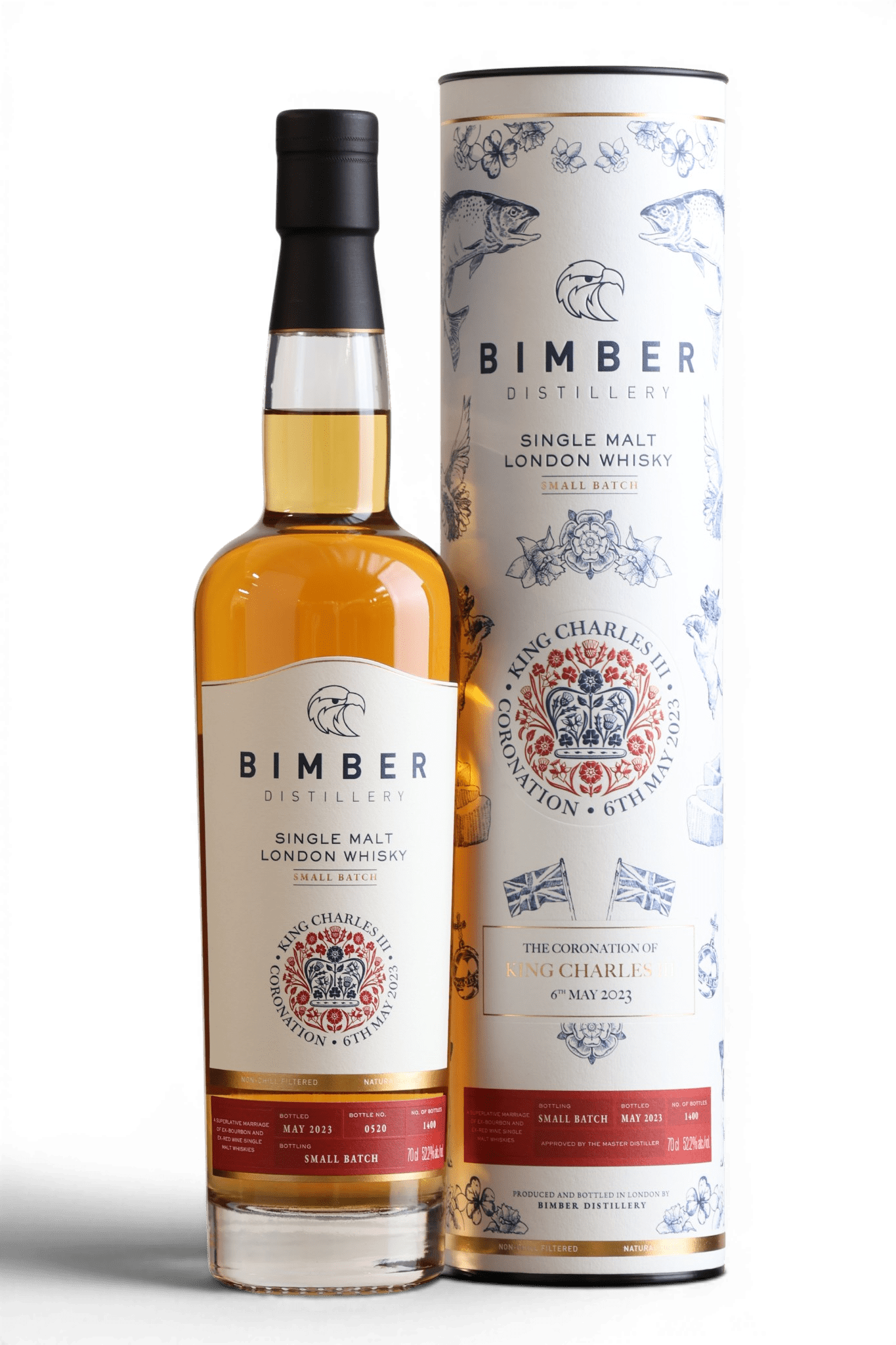 Bimber Small Batch | The Coronation of King Charles III 2023 | 70cl, 52.2% ABV - Just Spirits Co