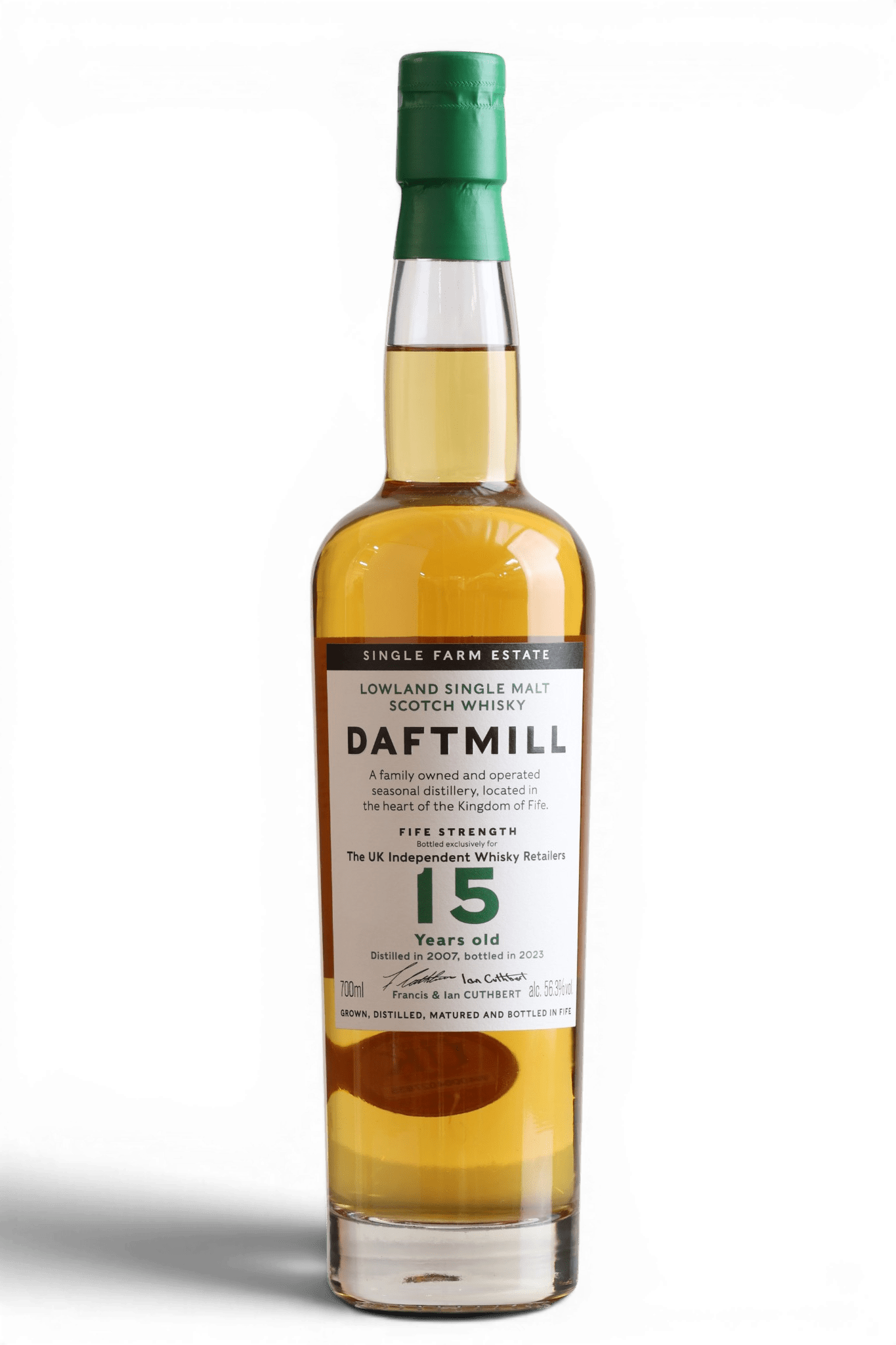 Daftmill 15 Year Old 2007 | 2023 Cask Strength UK Independent Retailers | 70cl, 56.3% ABV - Just Whisky Online Shop