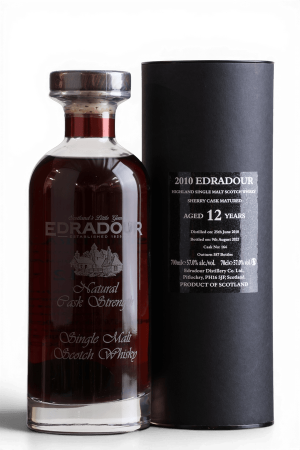Edradour 12 Year Old 2010 | Single Sherry Cask No.164 | Ibisco Decanter | 70cl, 57% ABV - Just Whisky Online Shop