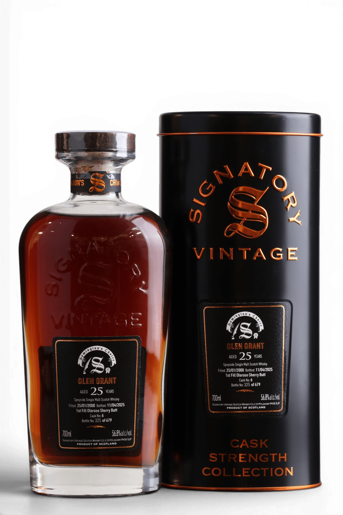 Glen Grant 2000-2025 | 25 Year Old Signatory Vintage Symington's Choice | Single Cask 6 | 70cl, 56.8% ABV - Just Whisky Online Shop
