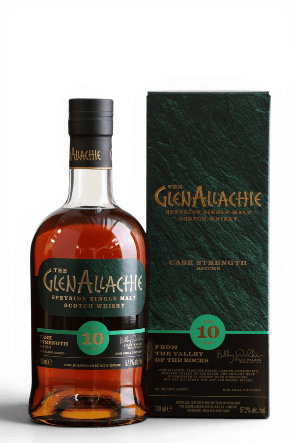 GlenAllachie 10 Year Old Cask Strength Batch 8 | 70cl, 57.2% ABV - Just Whisky Online Shop