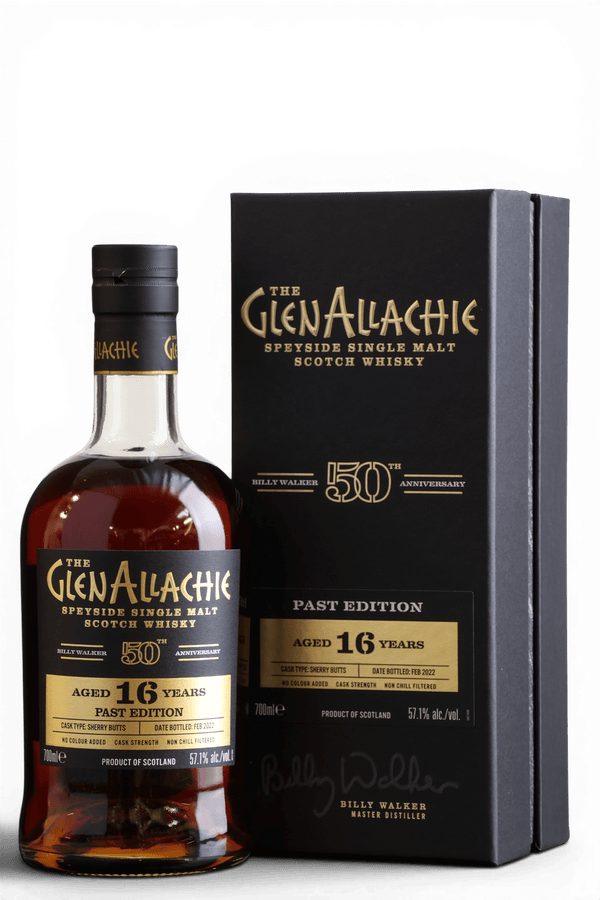 GlenAllachie 16 Year Old | 2022 Past Edition | Billy Walker 50th Anniversary | 70cl, 57.1% ABV - Just Whisky Online Shop