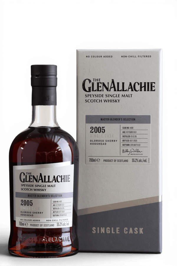 GlenAllachie 19 Year Old 2005 | Hand Filled Single Cask No.1409 | 70cl, 55.2% ABV - Just Whisky Online Shop