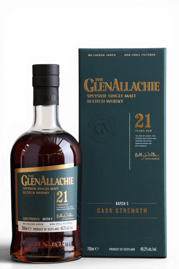 GlenAllachie 21 Year Old | Batch 5 | Cask Strength | 70cl, 49.2% ABV - Just Whisky Online Shop