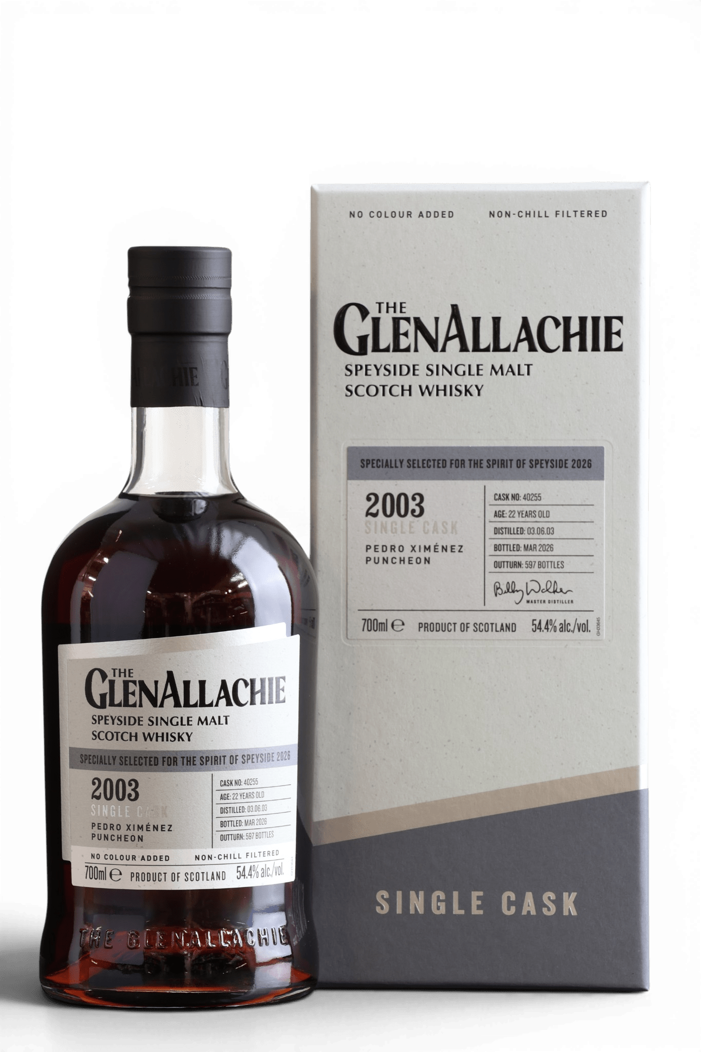 GlenAllachie 22 Year Old 2003 | Spirit of Speyside Festival 2026 | Single Cask No.40255 | 70cl, 54.4% ABV - Just Whisky Online Shop
