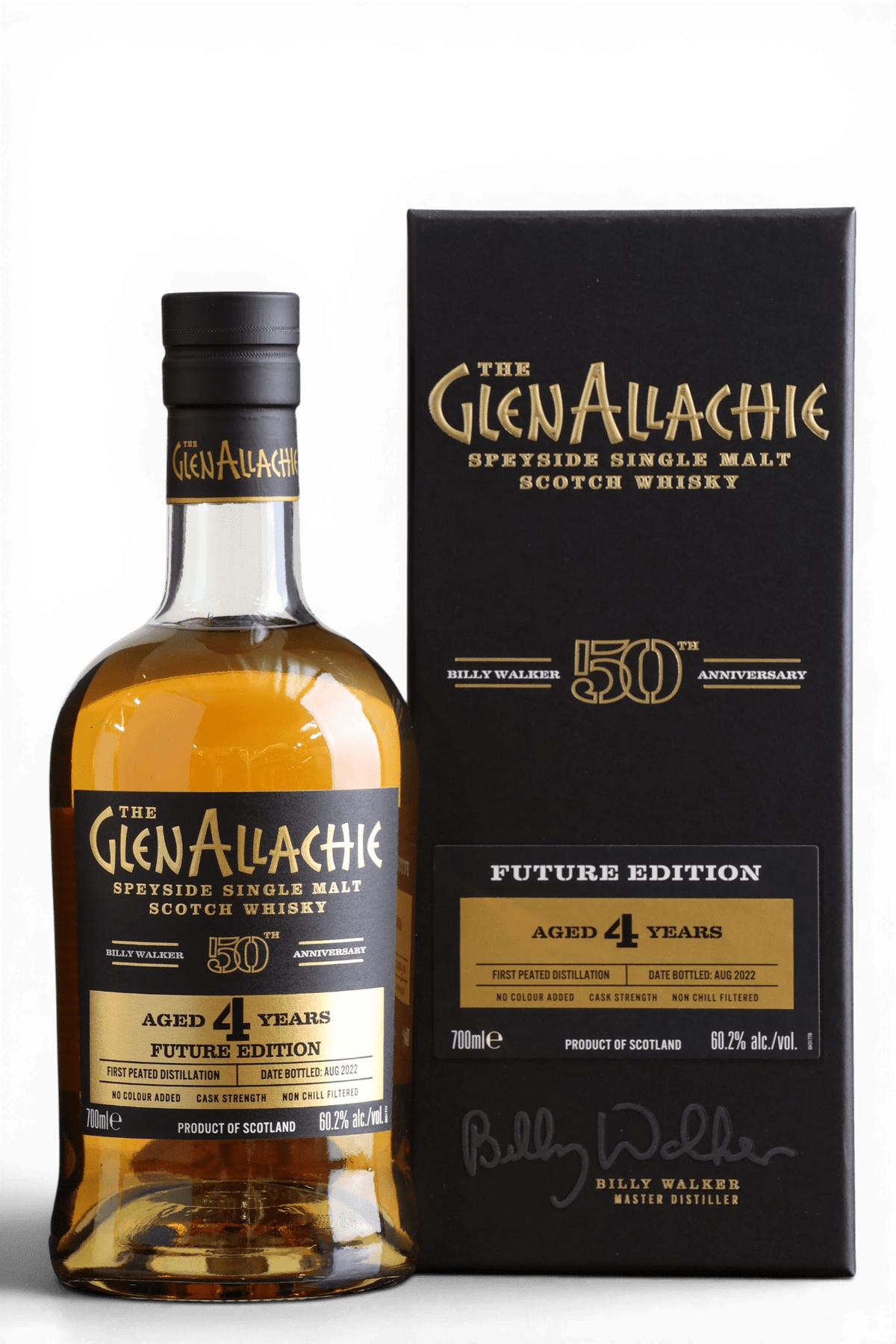GlenAllachie 4 Year Old | Future Edition | Billy Walker 50th Anniversary | 70cl, 60.2% ABV - Just Whisky Online Shop