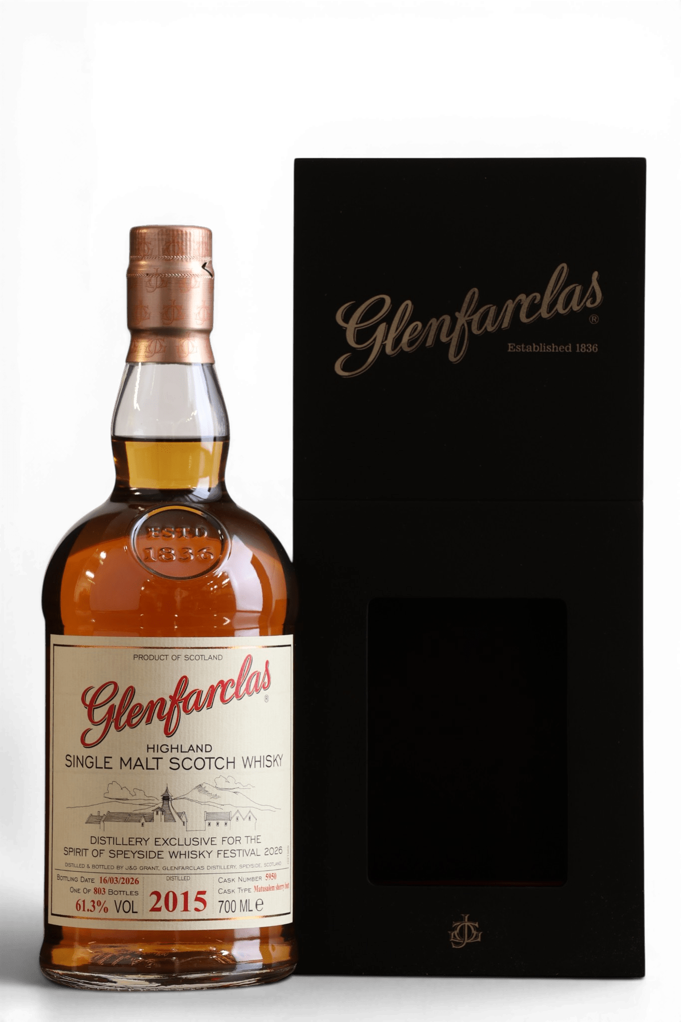 Glenfarclas 11 Year Old 2015 Spirit of Speyside Festival 2026 Single Cask No.5950 Single Malt Scotch Whisky 70cl 61.3% - Just Whisky Online Shop
