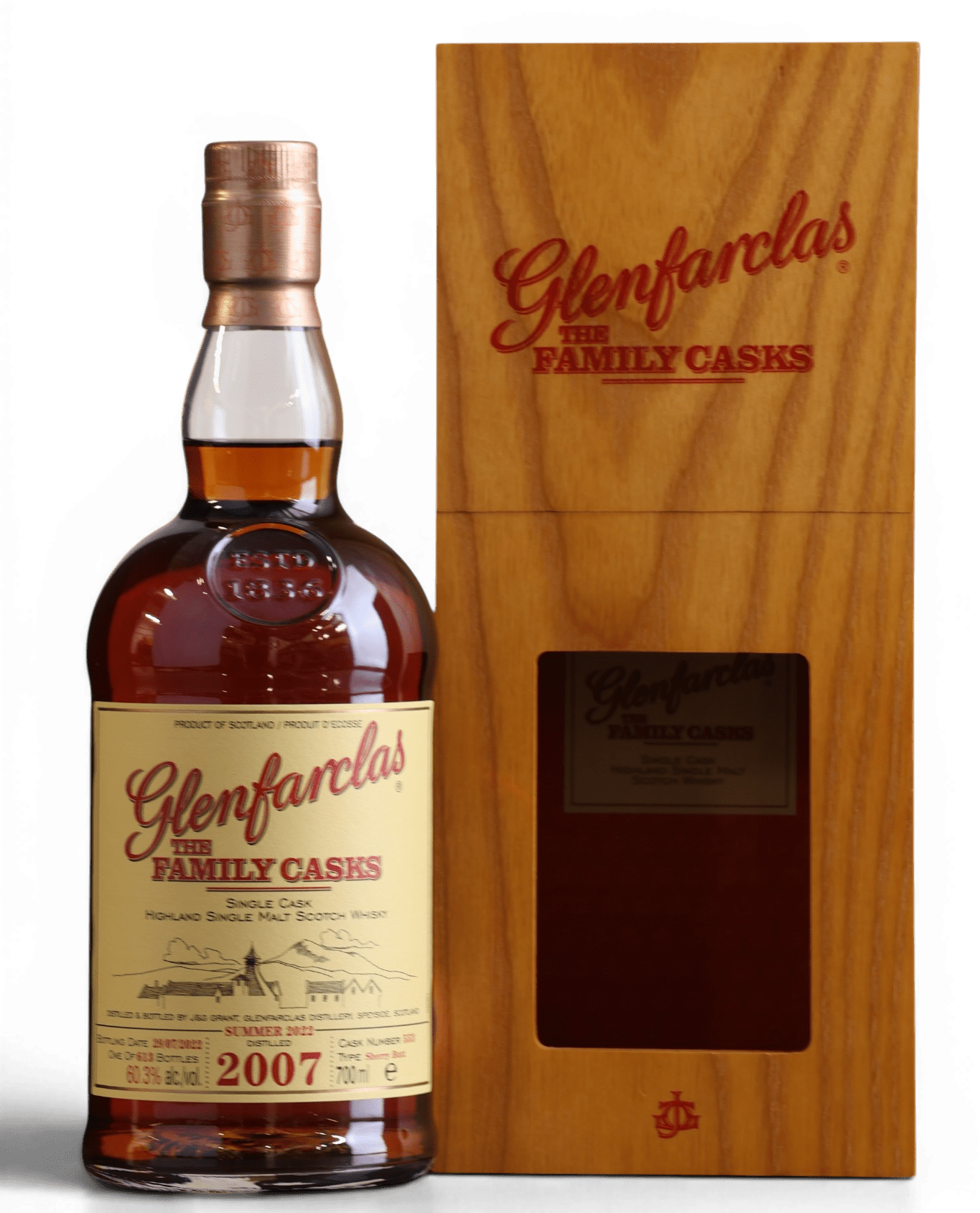 Glenfarclas 2007 Family Casks Cask No.553 Summer 2022 Release Single Malt Scotch Whisky 70cl 60.3% - Just Whisky Online Shop