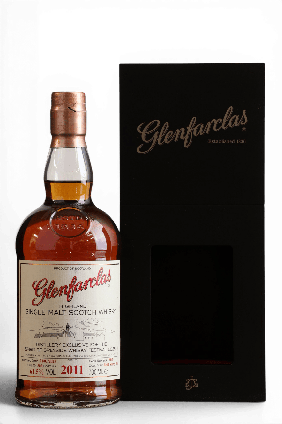 Glenfarclas 2011 Spirit of Speyside Festival 2025 Single Cask No.3443 Single Malt Scotch Whisky 70cl 61.5% - Just Whisky Online Shop