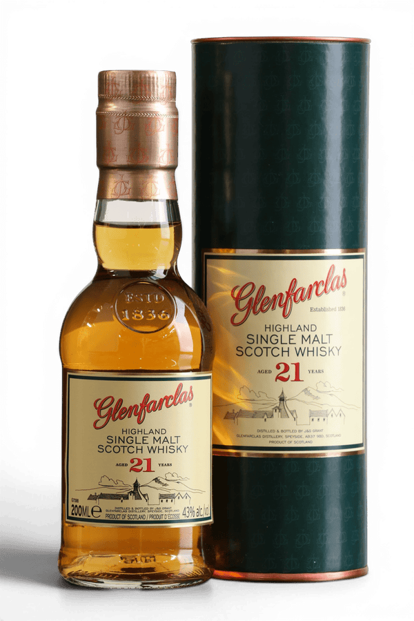 Glenfarclas 21 Year Old Single Malt Scotch Whisky 20cl 43% - Just Whisky Online Shop