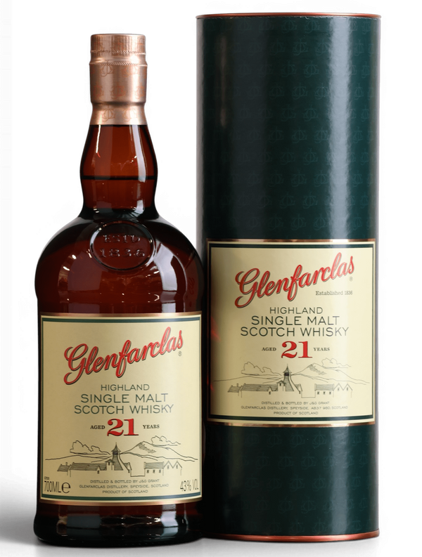 Glenfarclas 21 Year Old Single Malt Scotch Whisky 70cl 43% - Just Whisky Online Shop