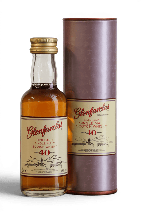 Glenfarclas 40 Year Old Single Malt Scotch Whisky Miniature 5cl 46% - Just Whisky Online Shop