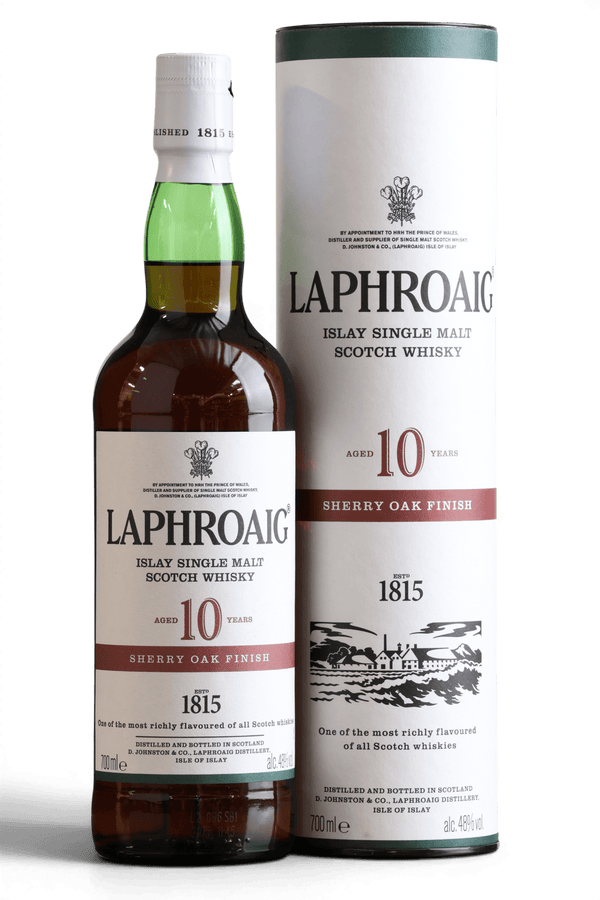Laphroaig 10 Year Old | Sherry Oak Finish | 70cl, 48% ABV - Just Whisky Online Shop