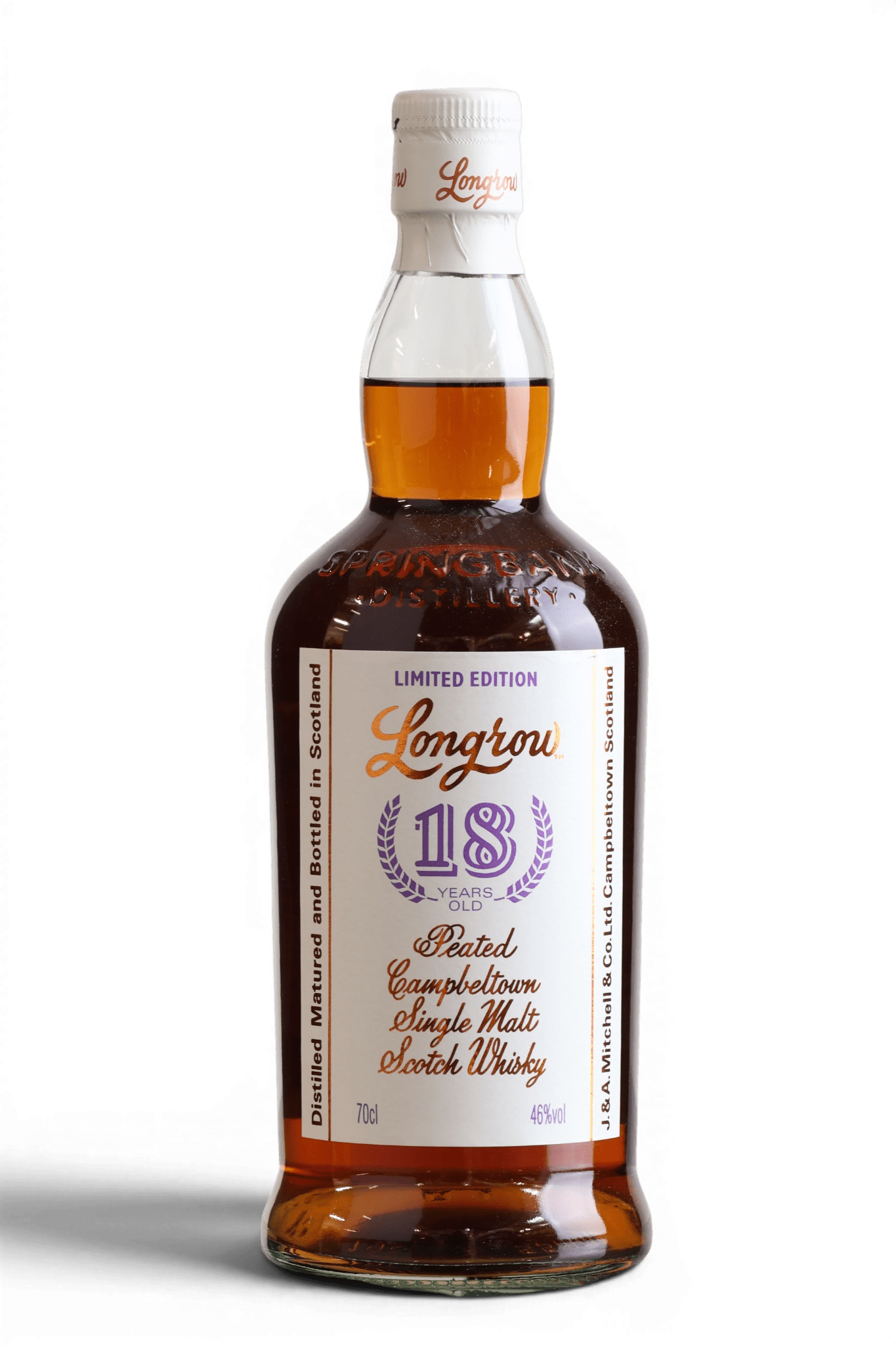 Longrow 18 Year Old 2024 Limited Edition Heavily Peated Single Malt Scotch Whisky 70cl 46% - Just Whisky Online Shop