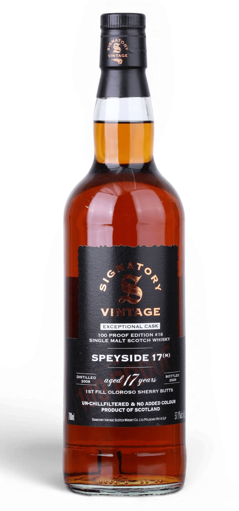 Speyside (M) 17 Year Old 100 Proof Exceptional Cask - Just Whisky Online Shop