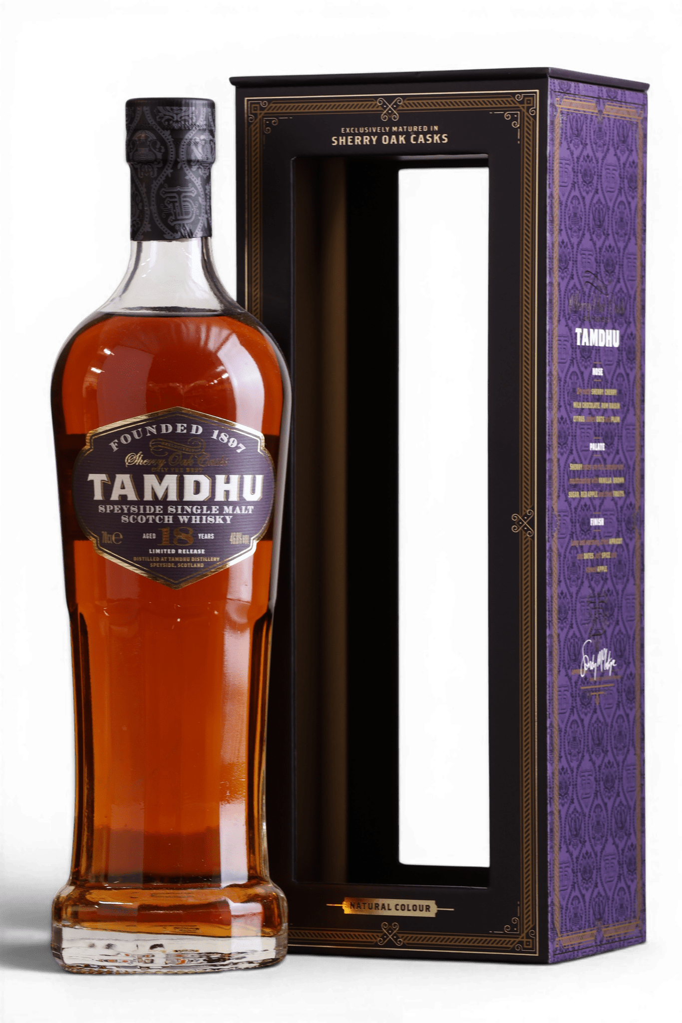 Tamdhu 18 Year Old Single Malt Scotch Whisky | 70cl, 46.8% ABV - Just Spirits Co