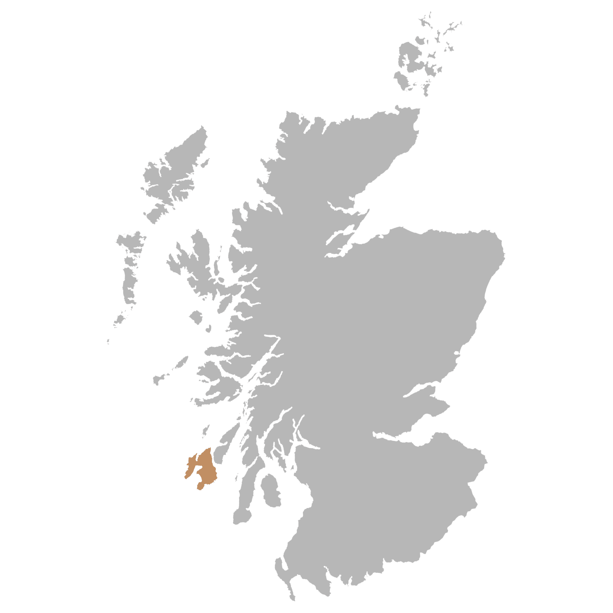 Islay whisky region map