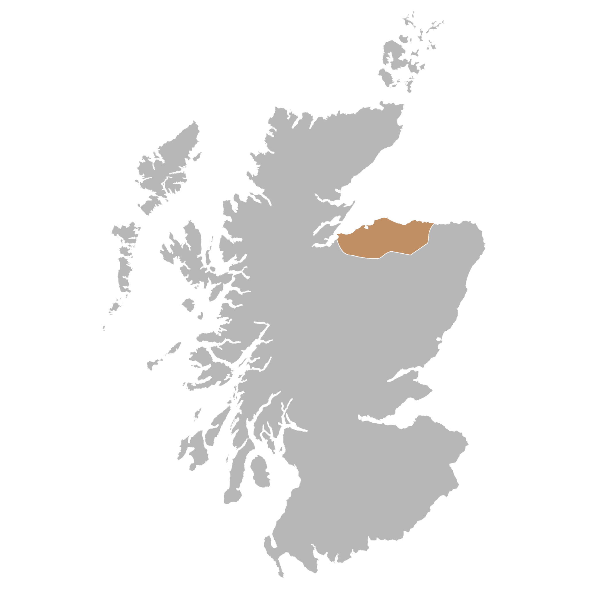 Speyside whisky region map